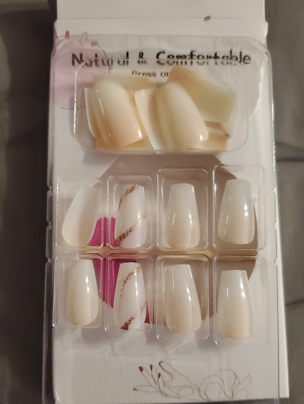 3 Sets Of Press On Nails